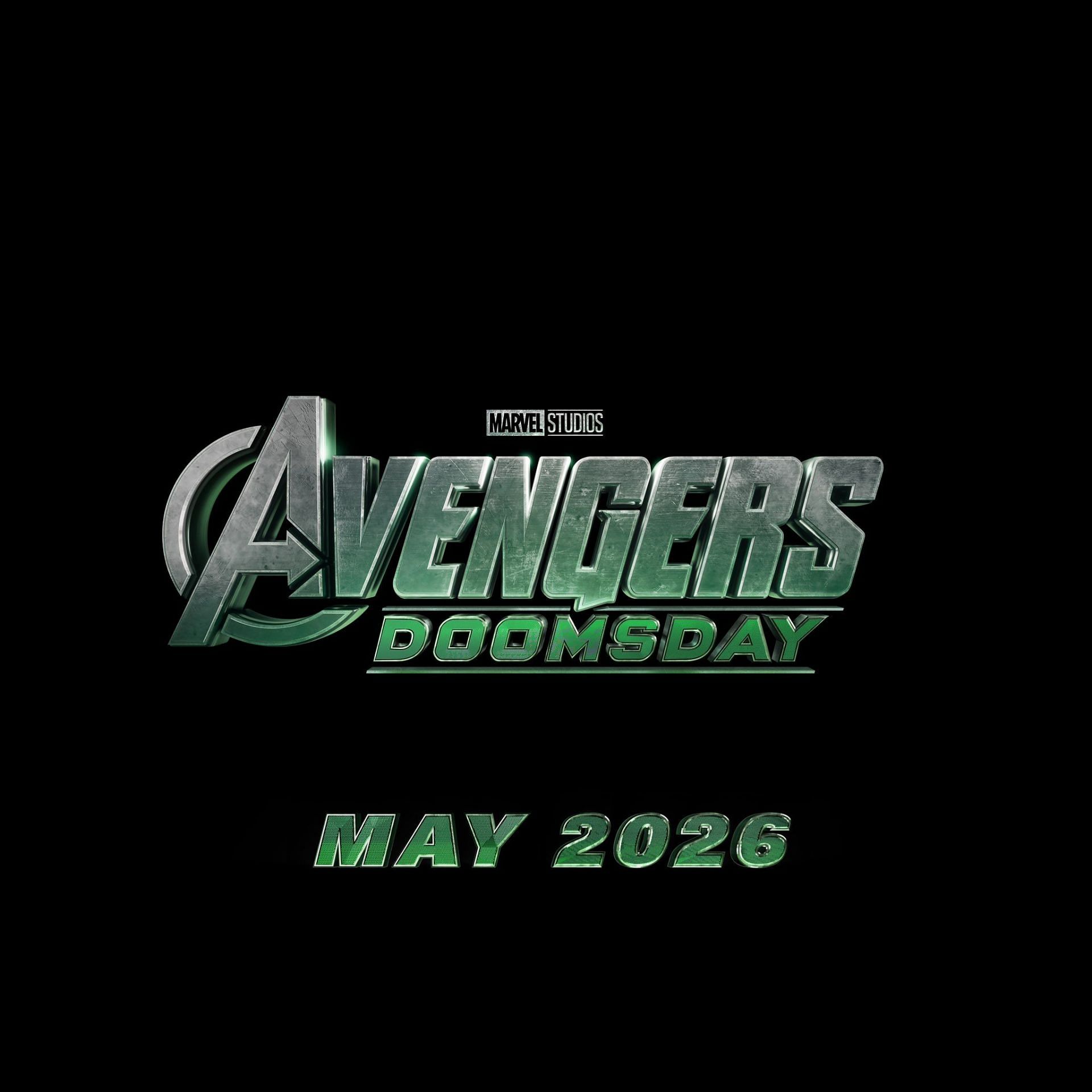 The official logo for Avengers: Doomsday (Image via @MarvelStudios on X)