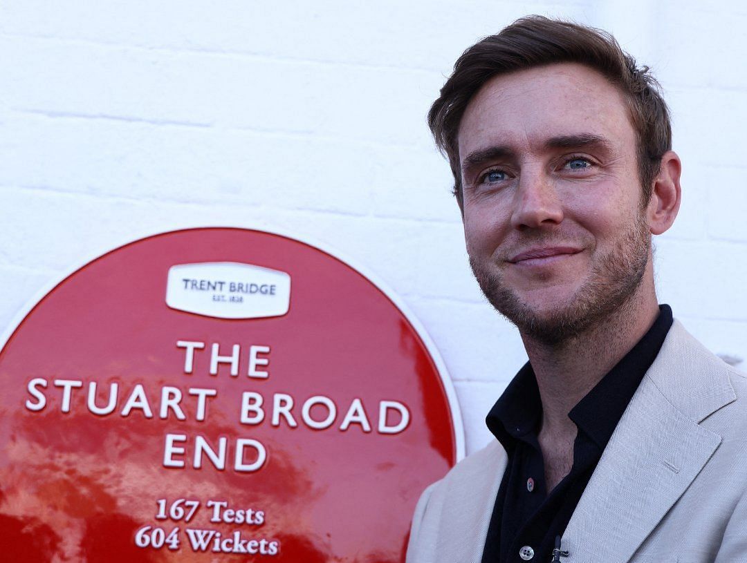 Stuart Broad. (Image Credits: England cricket Twitter)