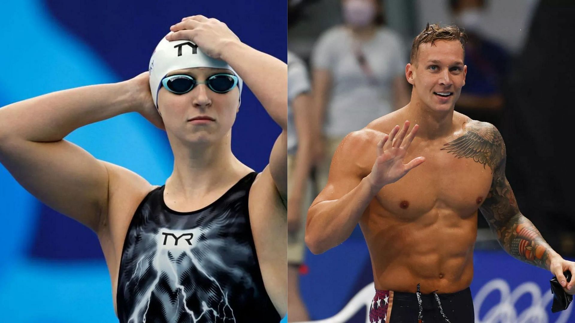 Defending Champions of all Swimming events ft. Caeleb Dressel, Katie Ledecky [Image Source: Getty]