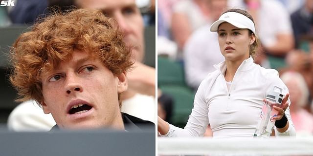 WATCH: Anna Kalinskaya in tears, boyfriend Jannik Sinner cuts a sorry  picture as Russian retires in pain in Wimbledon 4R against Elena Rybakina