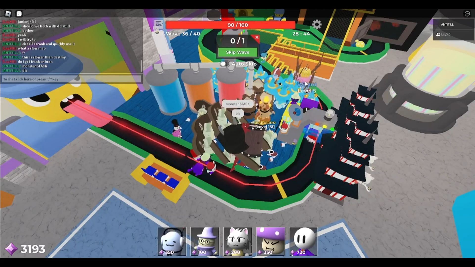 The final few waves of Cake Factory (Image via Roblox || ANTITILL on YouTube)