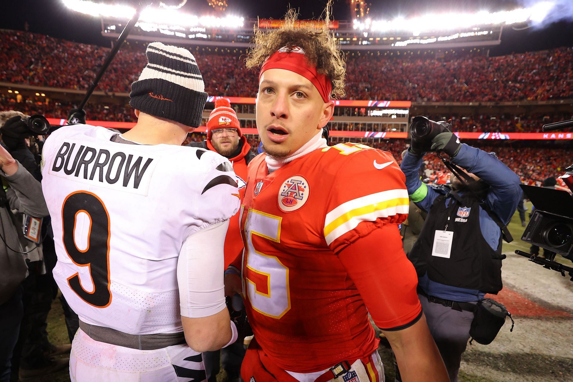 Joe Burrow and Patrick Mahomes: AFC Championship - Cincinnati Bengals v Kansas City Chiefs