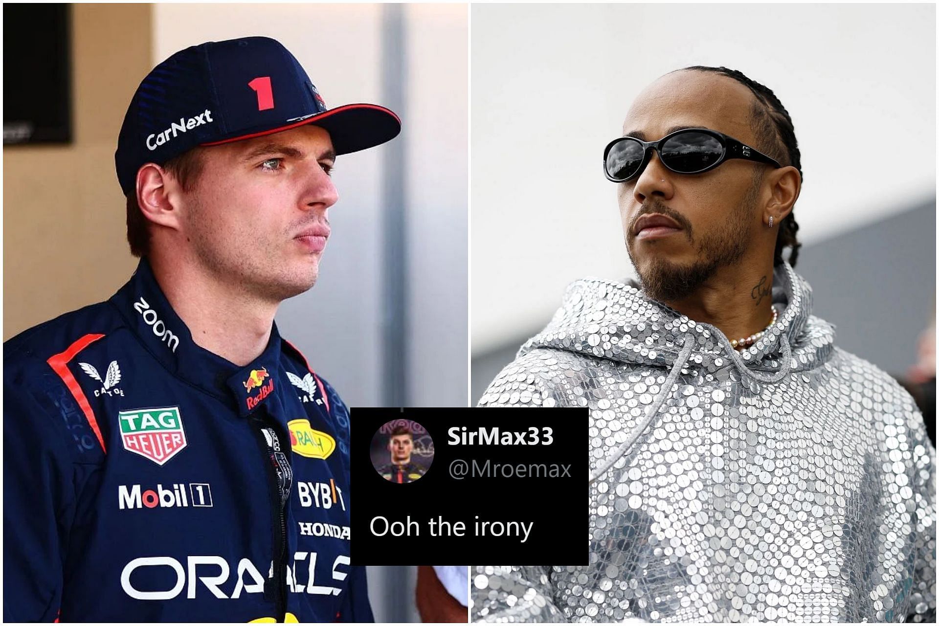 Max Verstappen (L) and Lewis Hamilton (R) (Collage via Sportskeeda)