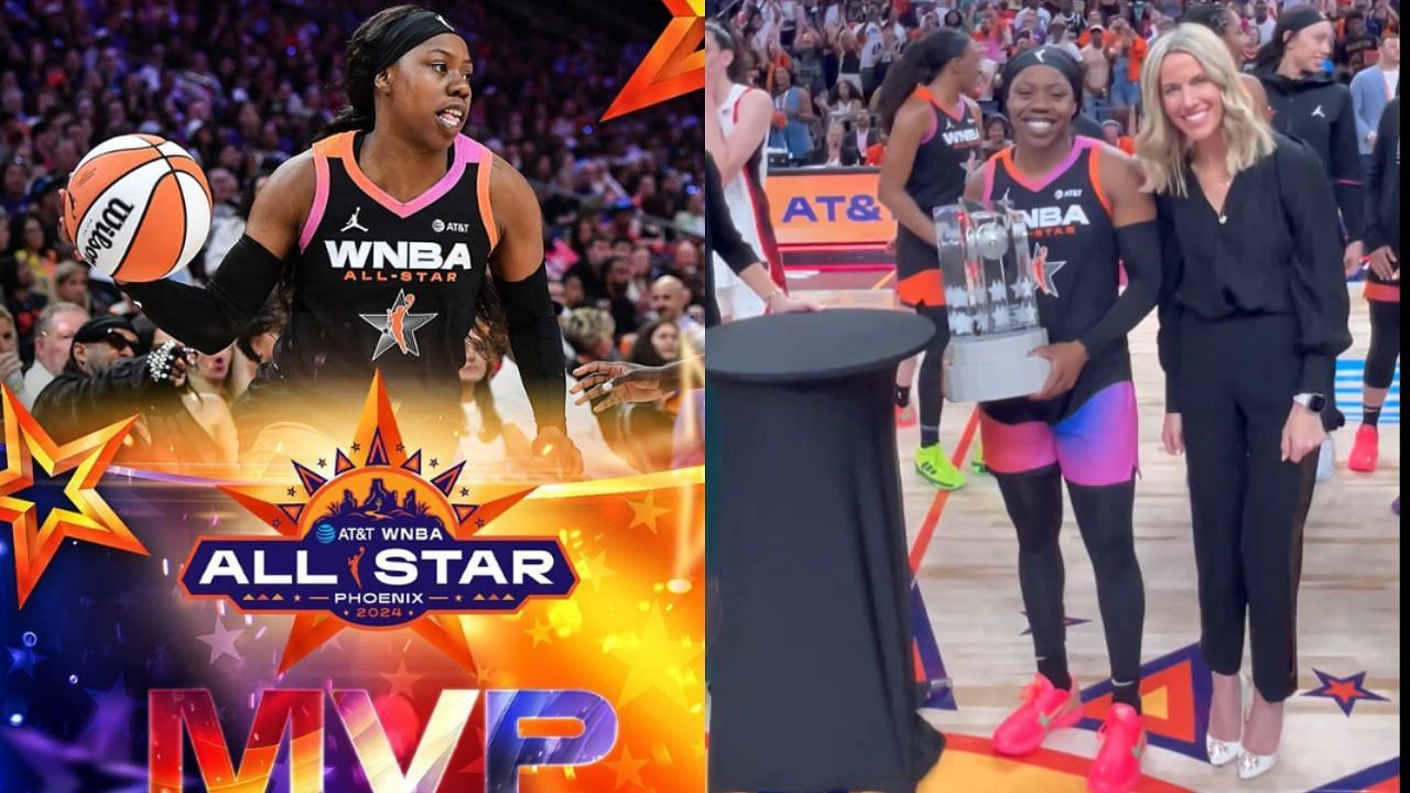 Basketball fans react to Arike Ogunbowale winning WNBA All-Star Game MVP after a record-breaking performance on Saturday. [photo: WNBA IG, WNBA X]