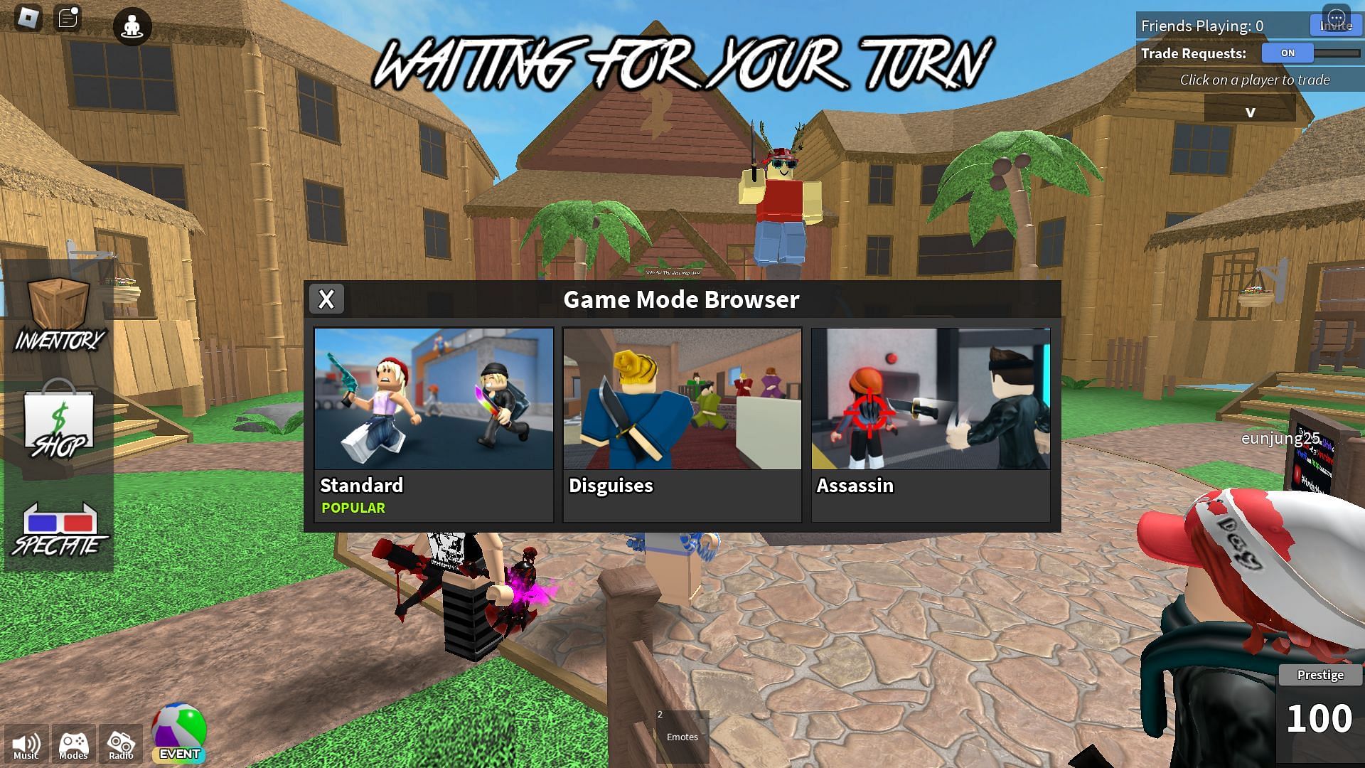 Featured game modes (Image via Roblox)