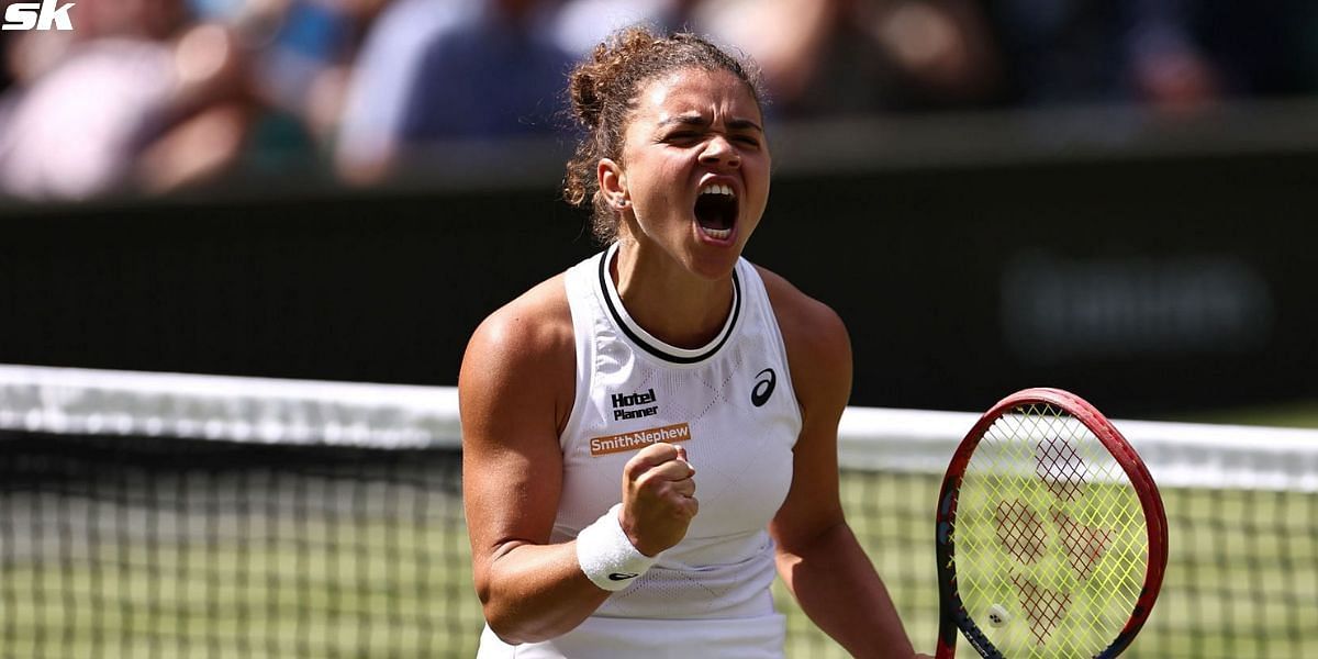 Jasmine Paolini treats her parents to incredible show in Wimbledon 2024 SF (Source: Getty)