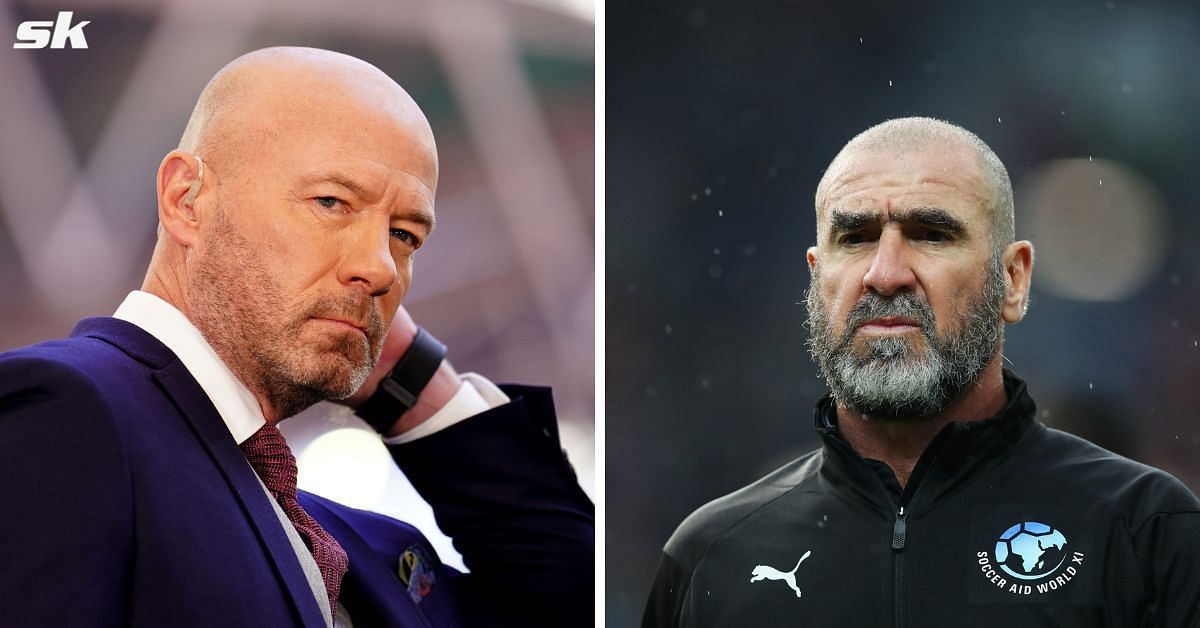 Alan Shearer (left) and Eric Cantona (right) 