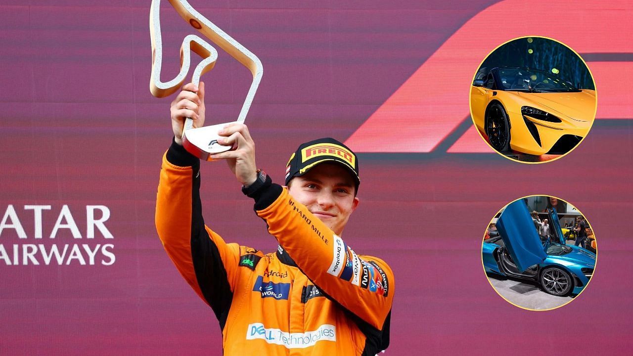 Lando Norris, McLaren Artura and McLaren 720s. Credit: Getty Images