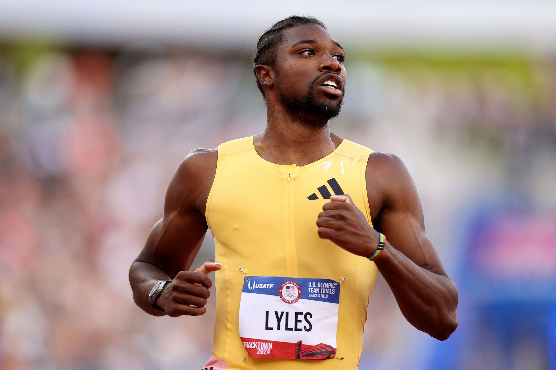 Noah Lyles at the U.S. Olympic Team Trials (Image via Getty)