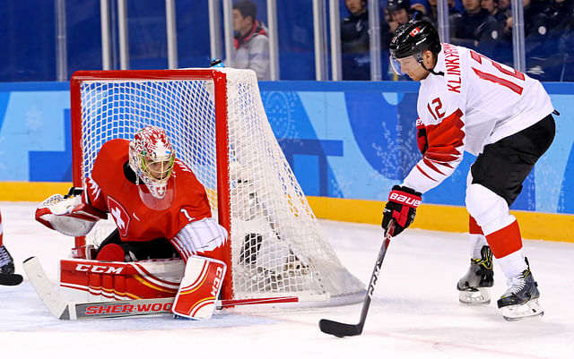 Olympics: Ice Hockey-Men Team Group A - SUI-CAN