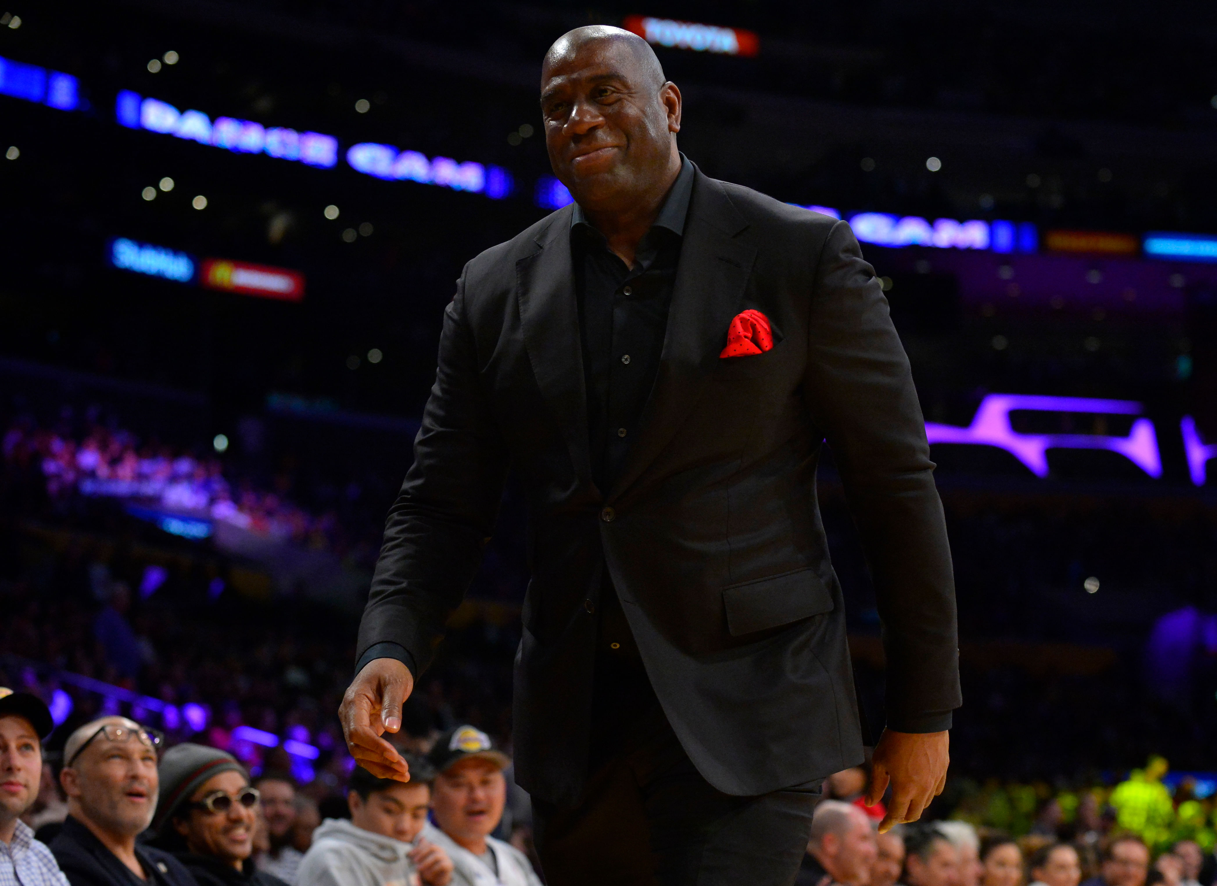 Magic Johnson on how he overcomes his HIV on a daily basis. (Photo: IMAGN)