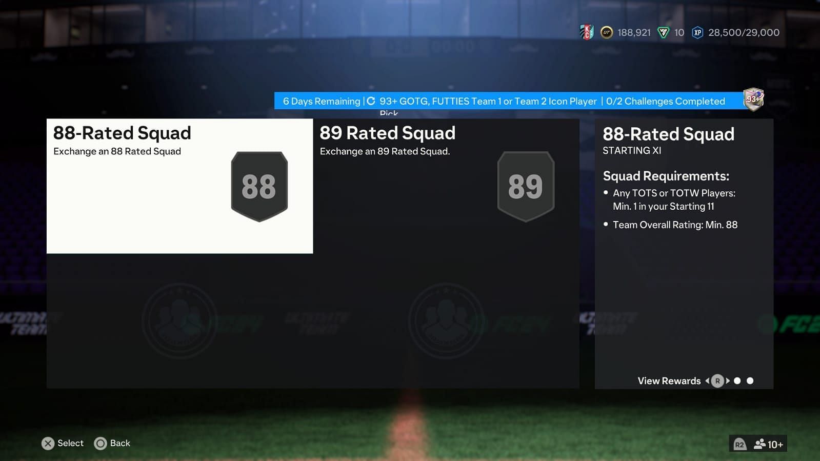 The SBC has two segments (Image via EA Sports)