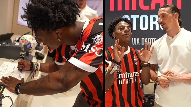 Did IShowSpeed sign a contract with AC Milan?