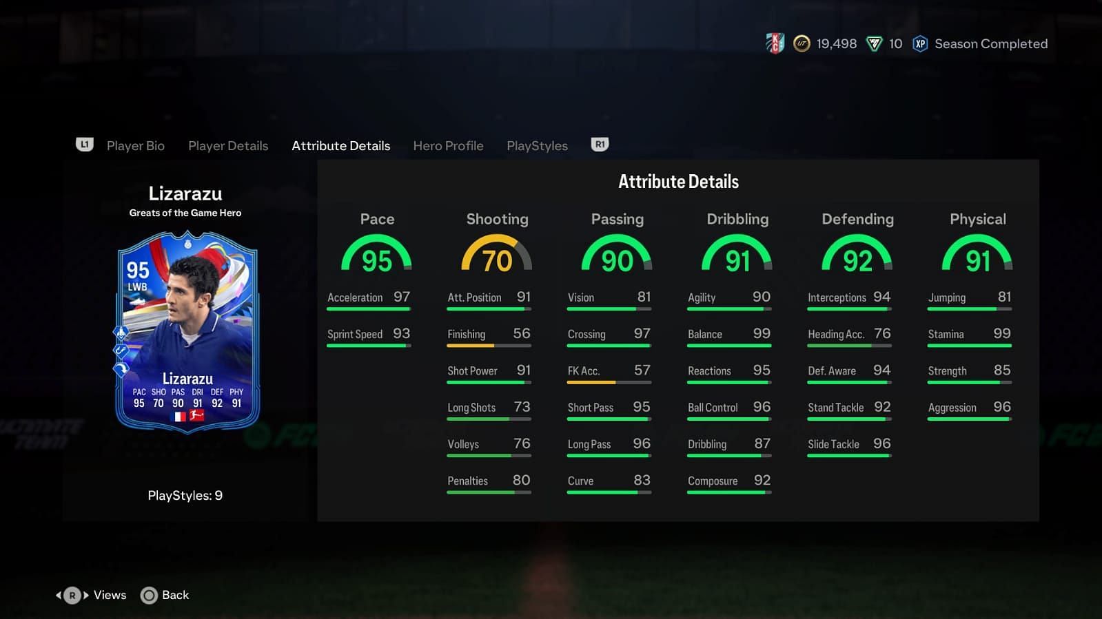 The card has amazing stats (Image via EA Sports)