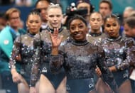 Simone Biles and the rest of the USA women's gymnastics team at Paris Olympics 2024