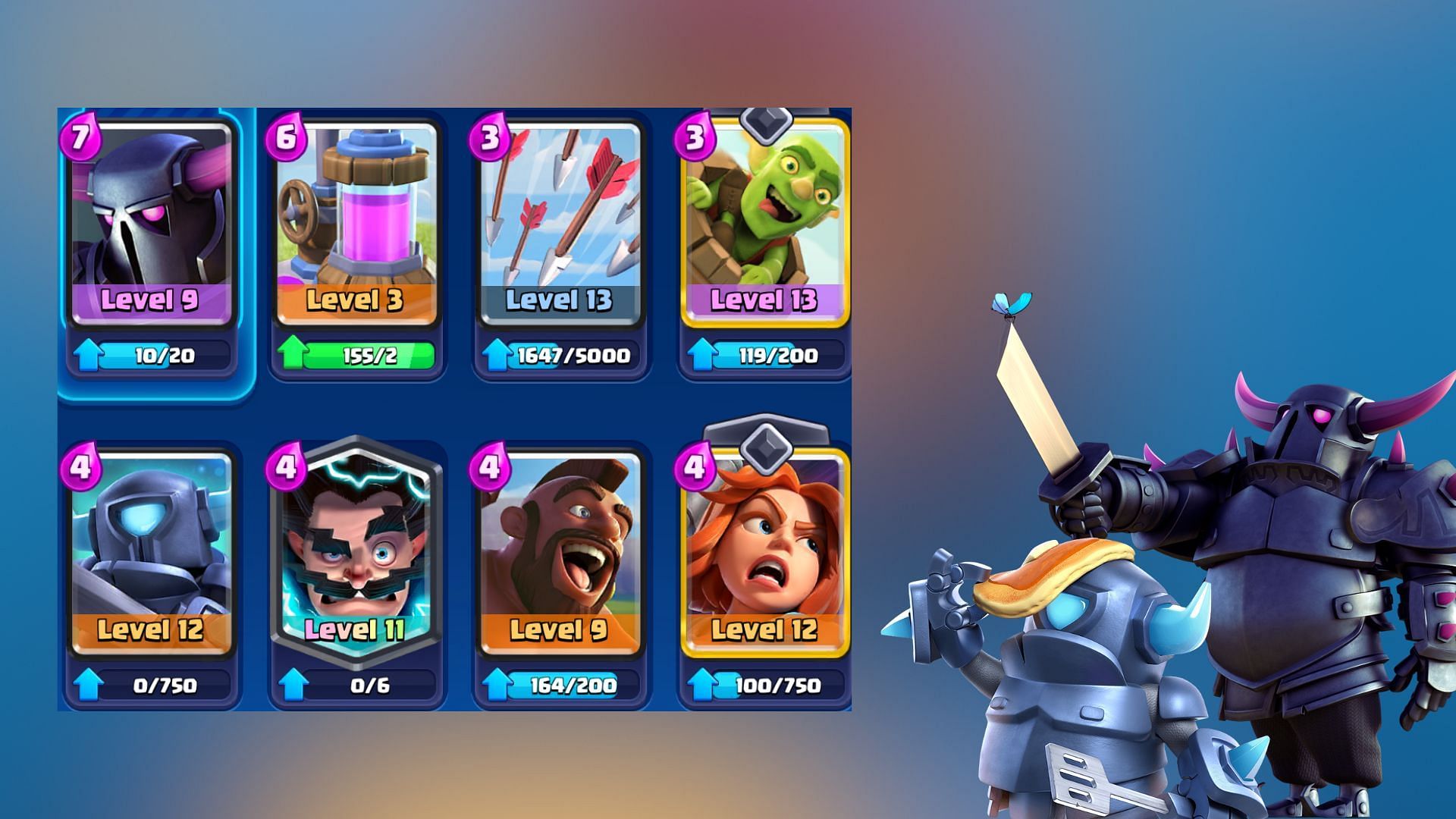 Hog Dual Pekka Breakdown deck in Clash Royale (Image via Supercell)