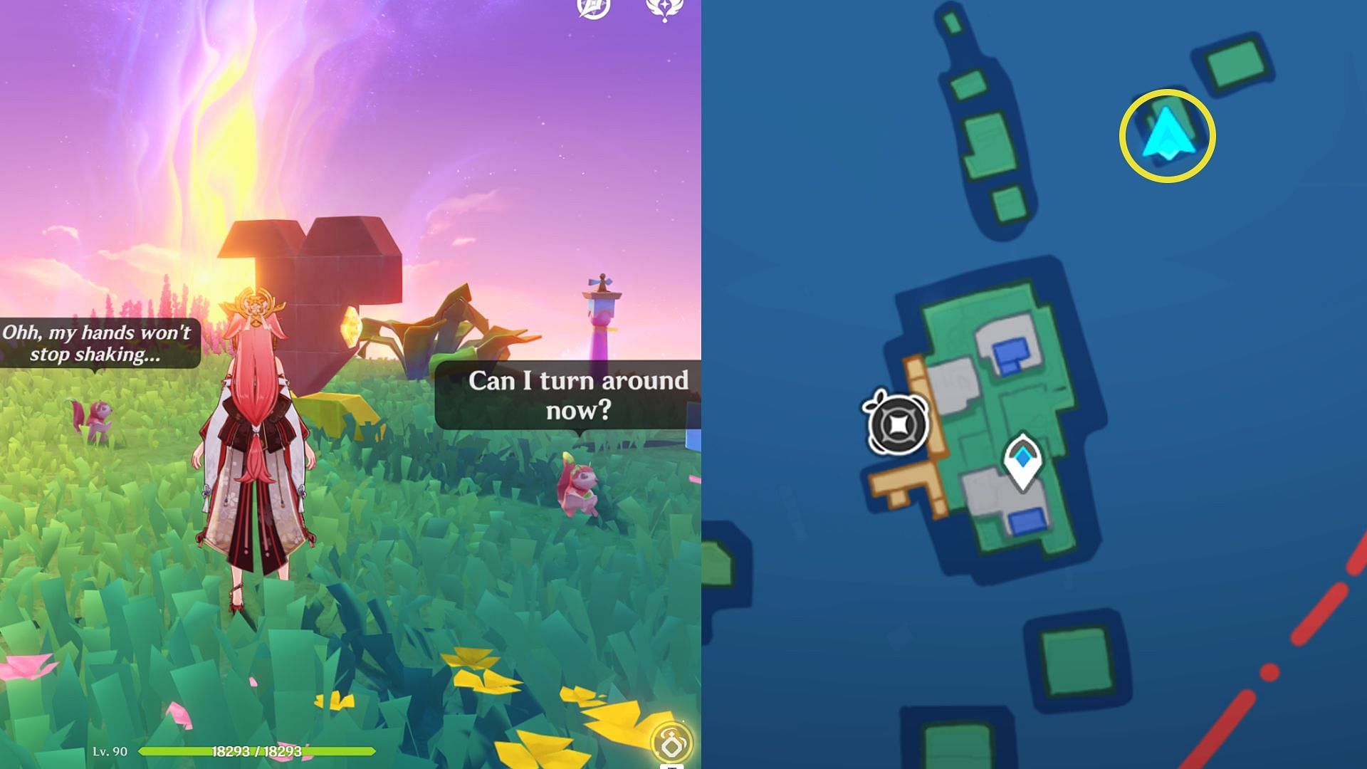 Location for the puzzle in Broken Sea (Image via HoYoverse)