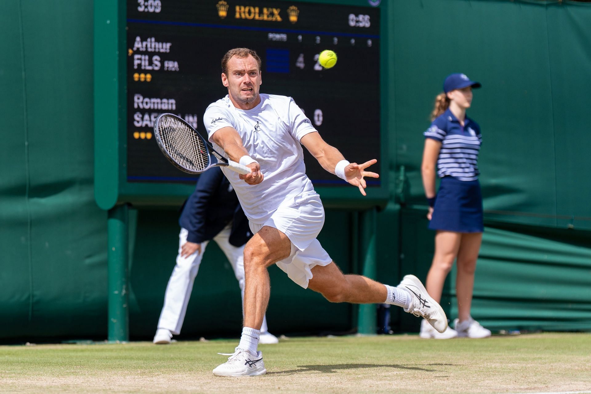 Roman Safiullin at Wimbledon 2024. (Photo: Getty)