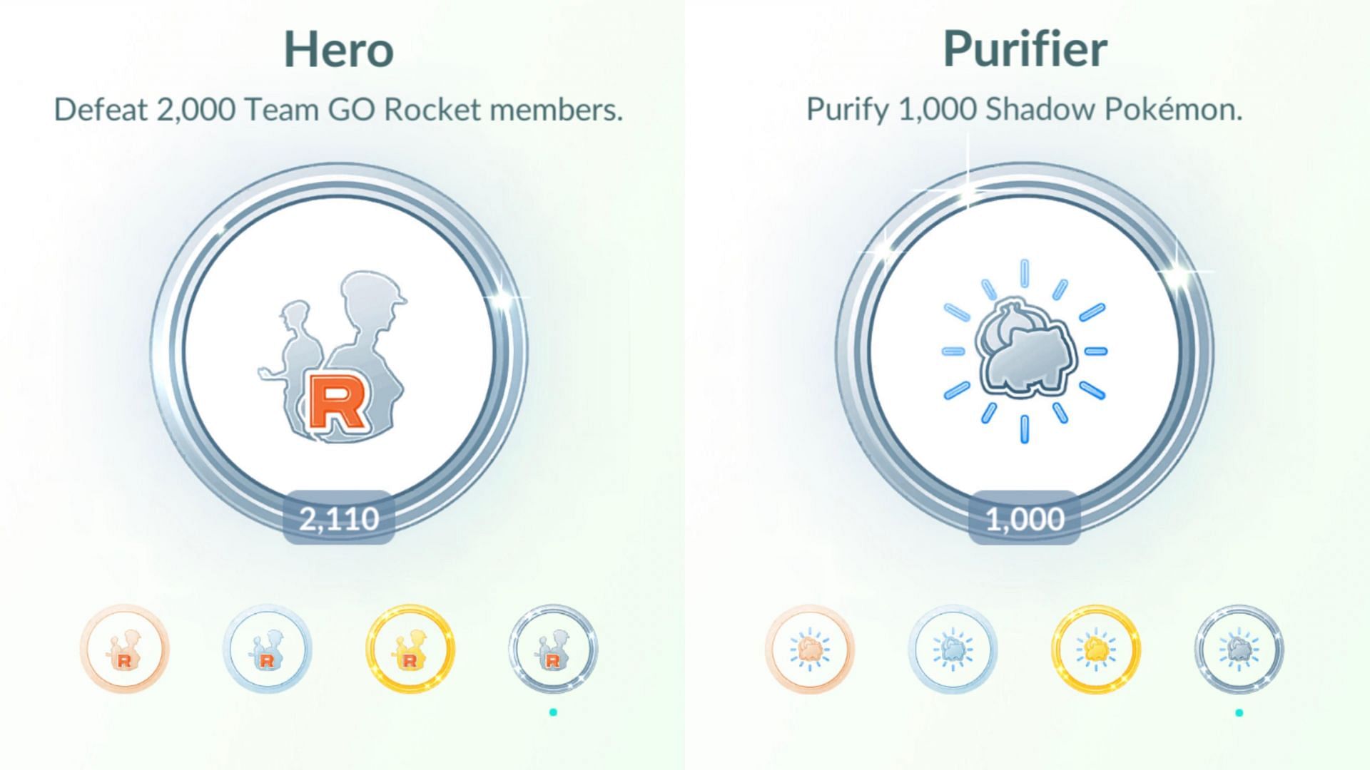 More medals in GO (Image via Niantic)