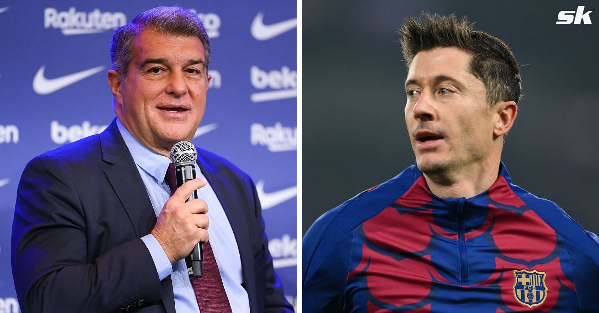 Barcelona president Joan Laporta identifies Premier League star as ideal successor to replace Robert Lewandowski in 2025: Reports