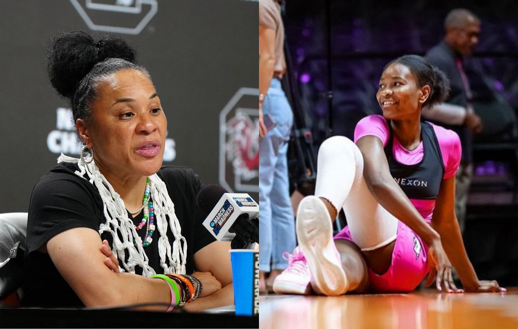 Maryan Dauda and Dawn Staley