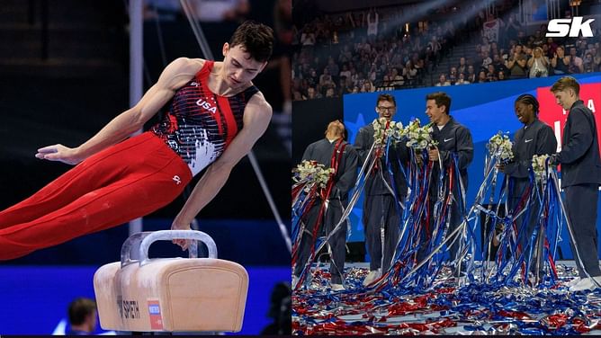 WATCH: Stephen Nedoroscik's full performance leaves Team USA ecstatic as they clinch first medal in men's gymnastics since 2008