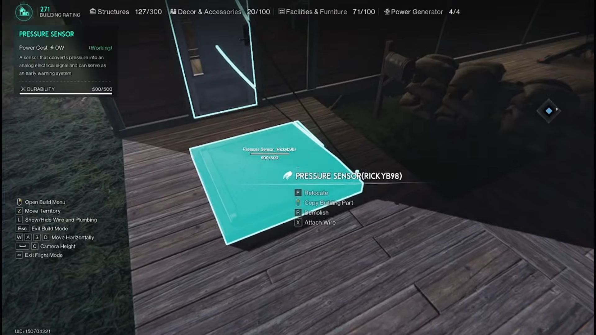 Place the pressure plate right in front of the door (Image via Starry Studio|| YouTube/Leon)