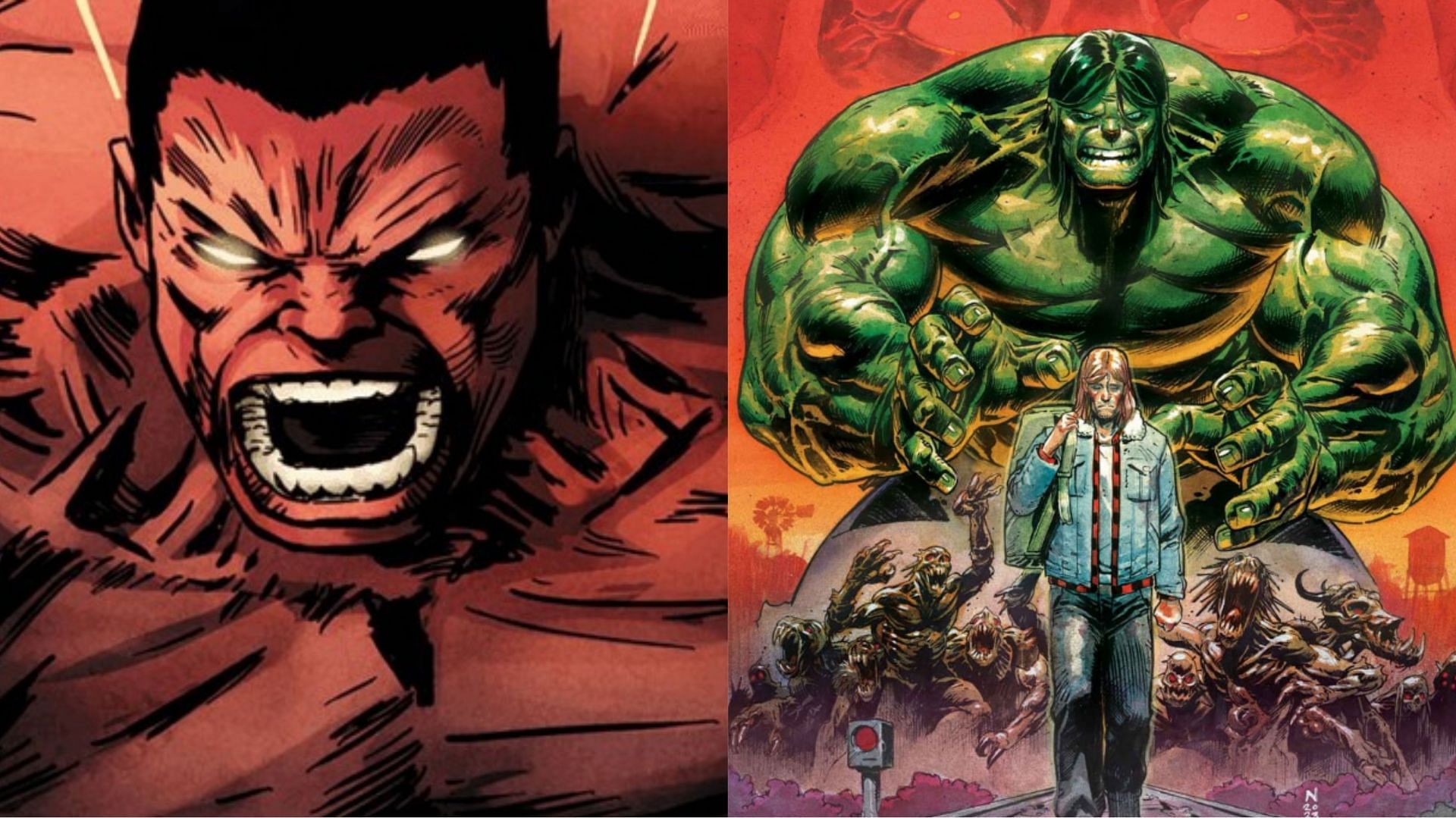 Red Hulk and Hulk in Marvel comics (Image via Marvel)