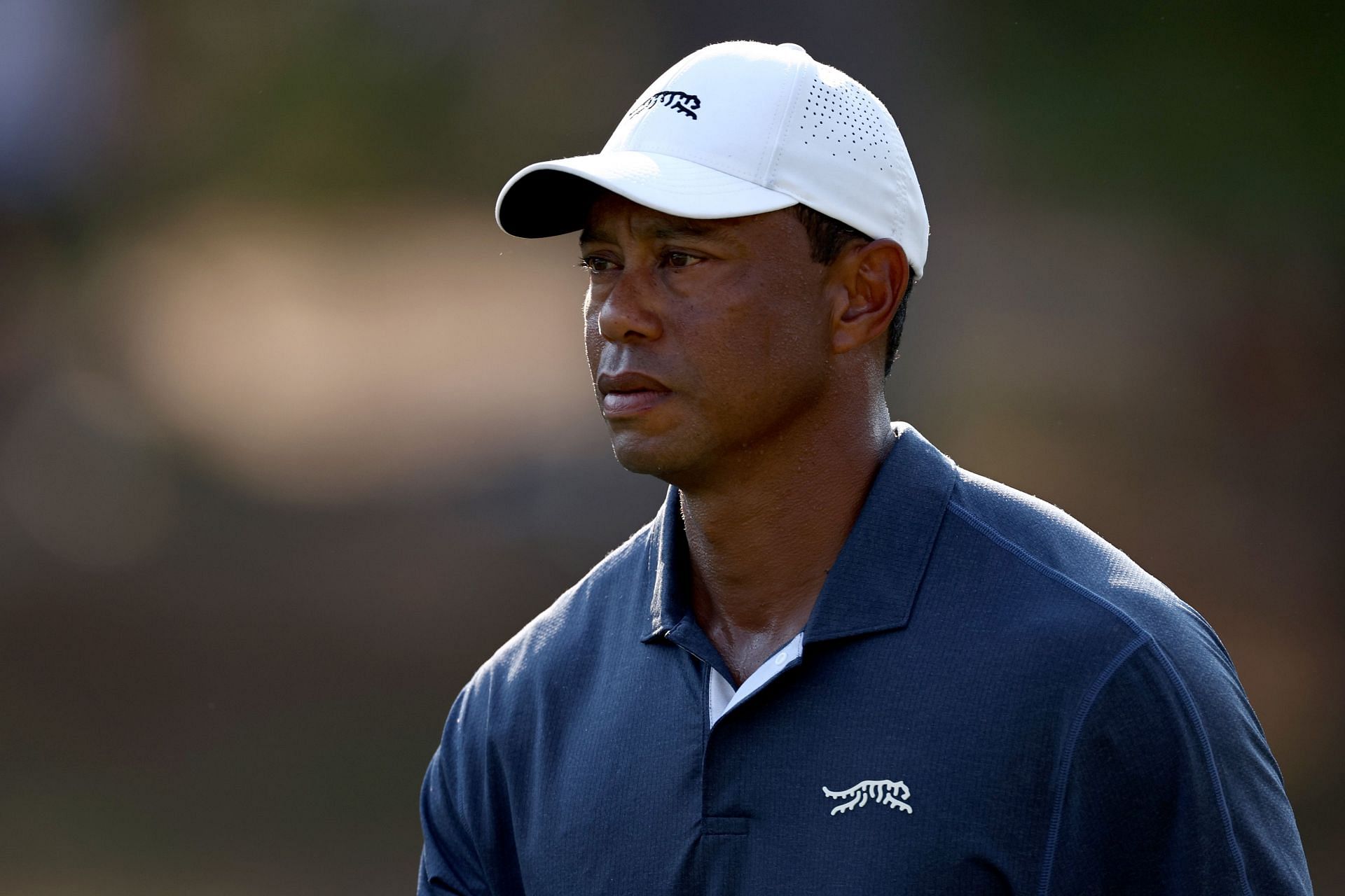 Tiger Woods clicked during Round Two of the 2024 U.S. Open [Image Credits: All Getty]
