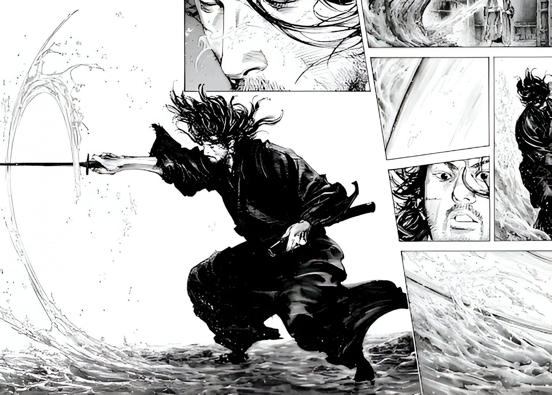 Musashi Miyamoto as seen in the manga series (Image via Kodansha)