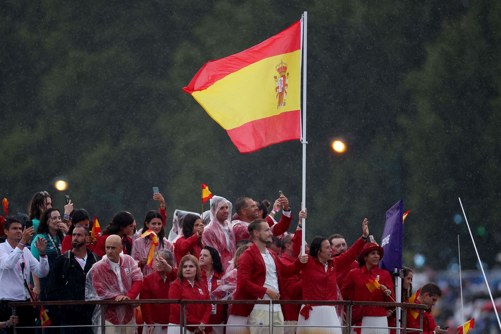 Members of the Spanish contingent at the 2024 Olympic Opening Ceremony (Source: Getty)