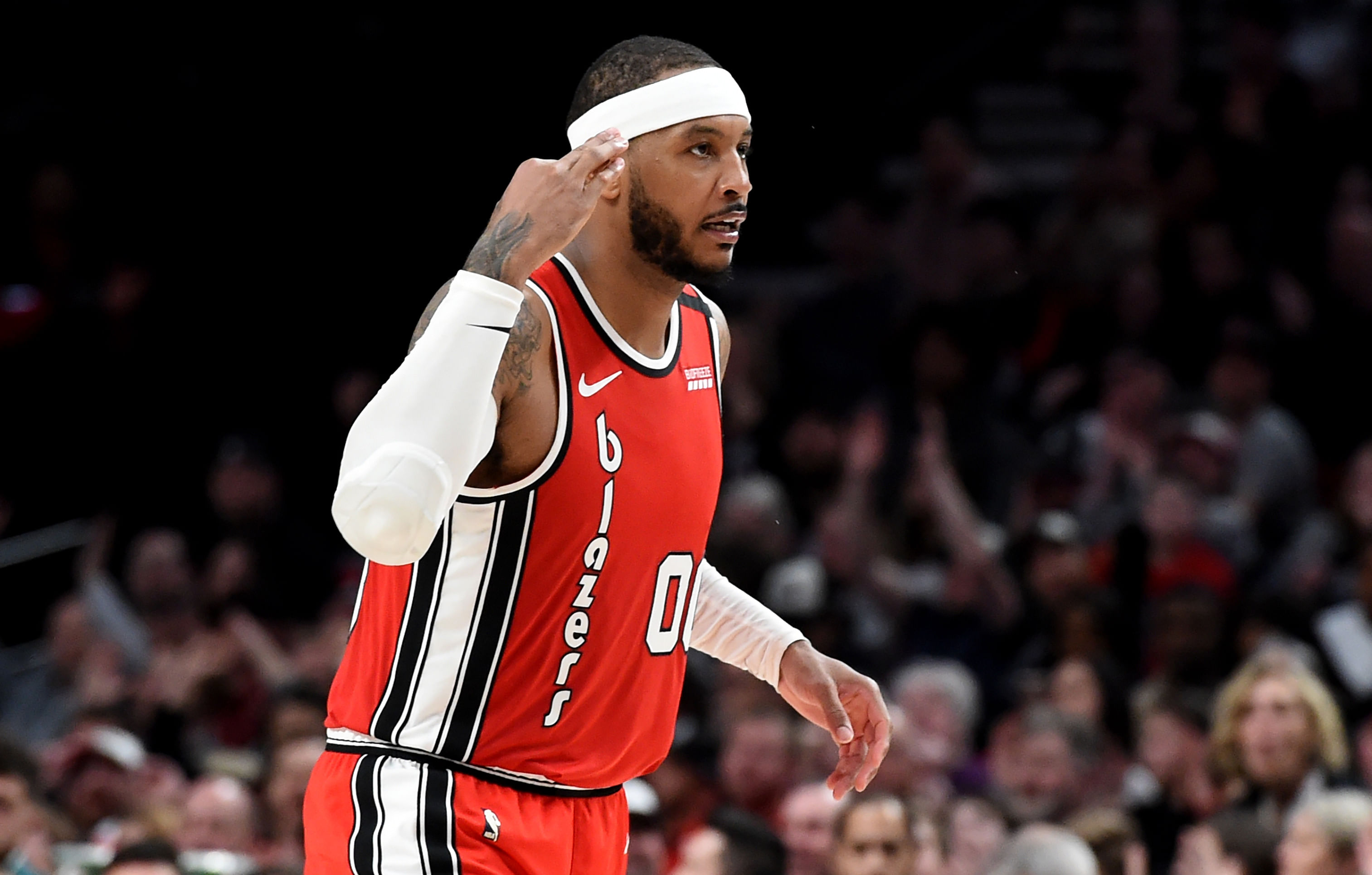 Former Portland Trail Blazers forward Carmelo Anthony