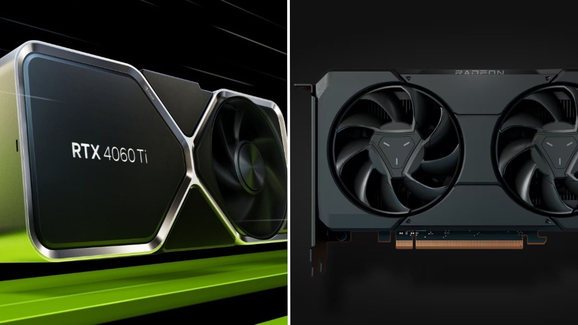 The RTX 4060 Ti and RX 7600 XT are the best 1080p gaming GPUs today (Image via Nvidia and AMD)