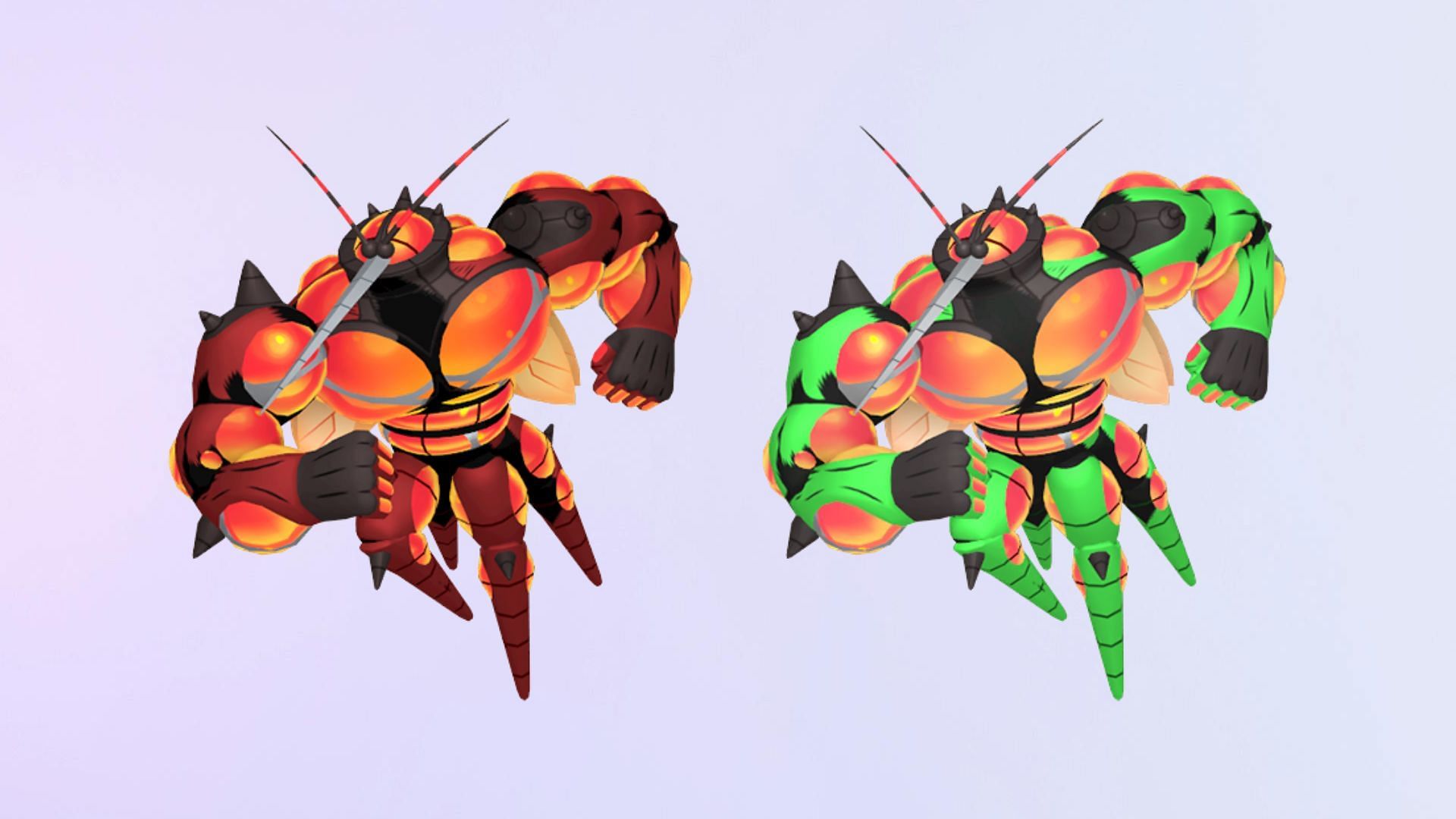 Regular and Shiny Buzzwole (Image via TPC)