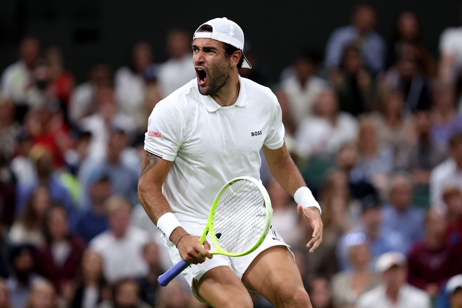 Matteo Berrettini at Wimbledon 2024 (Image via Getty)