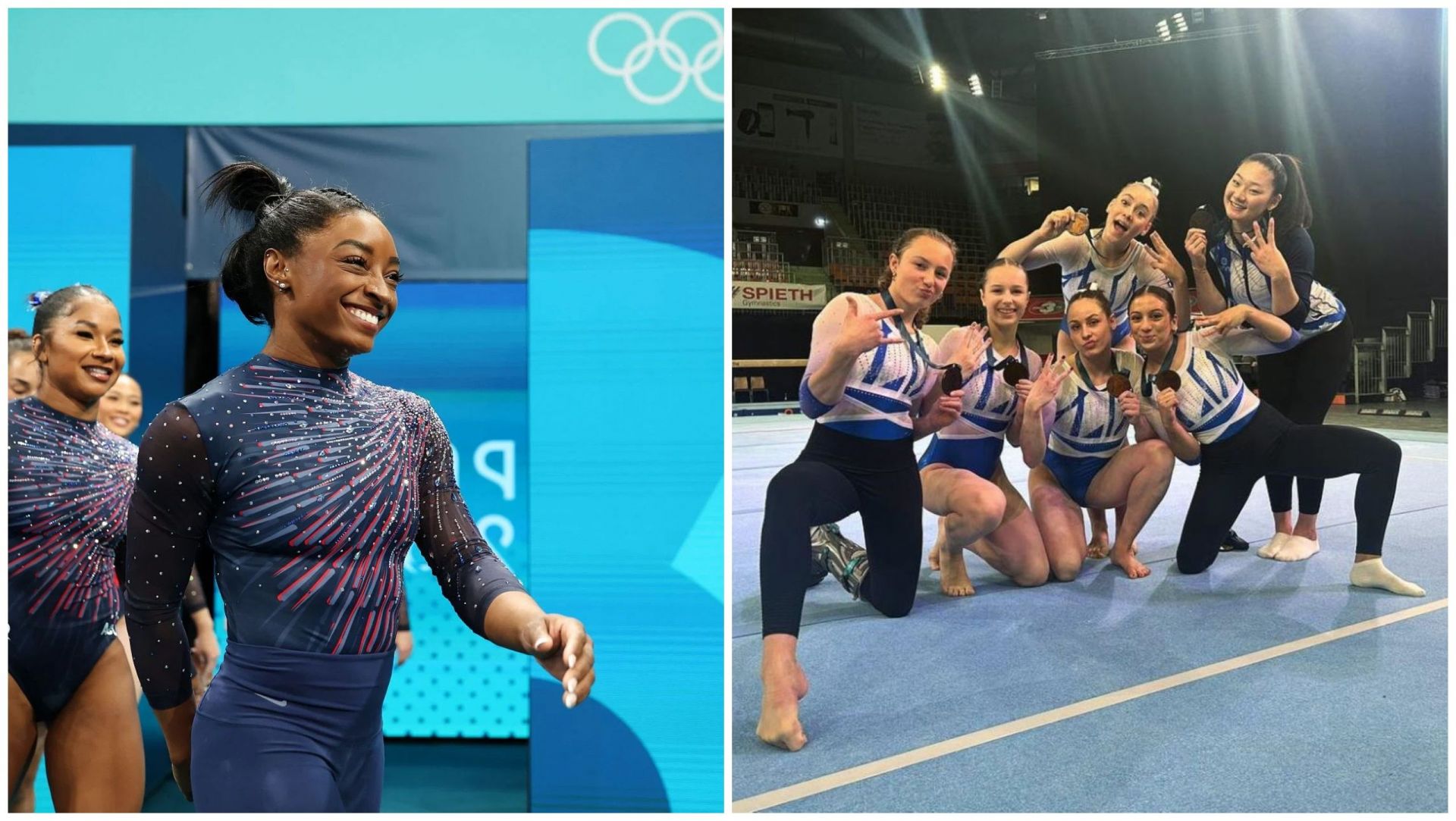 Simone Biles and German women