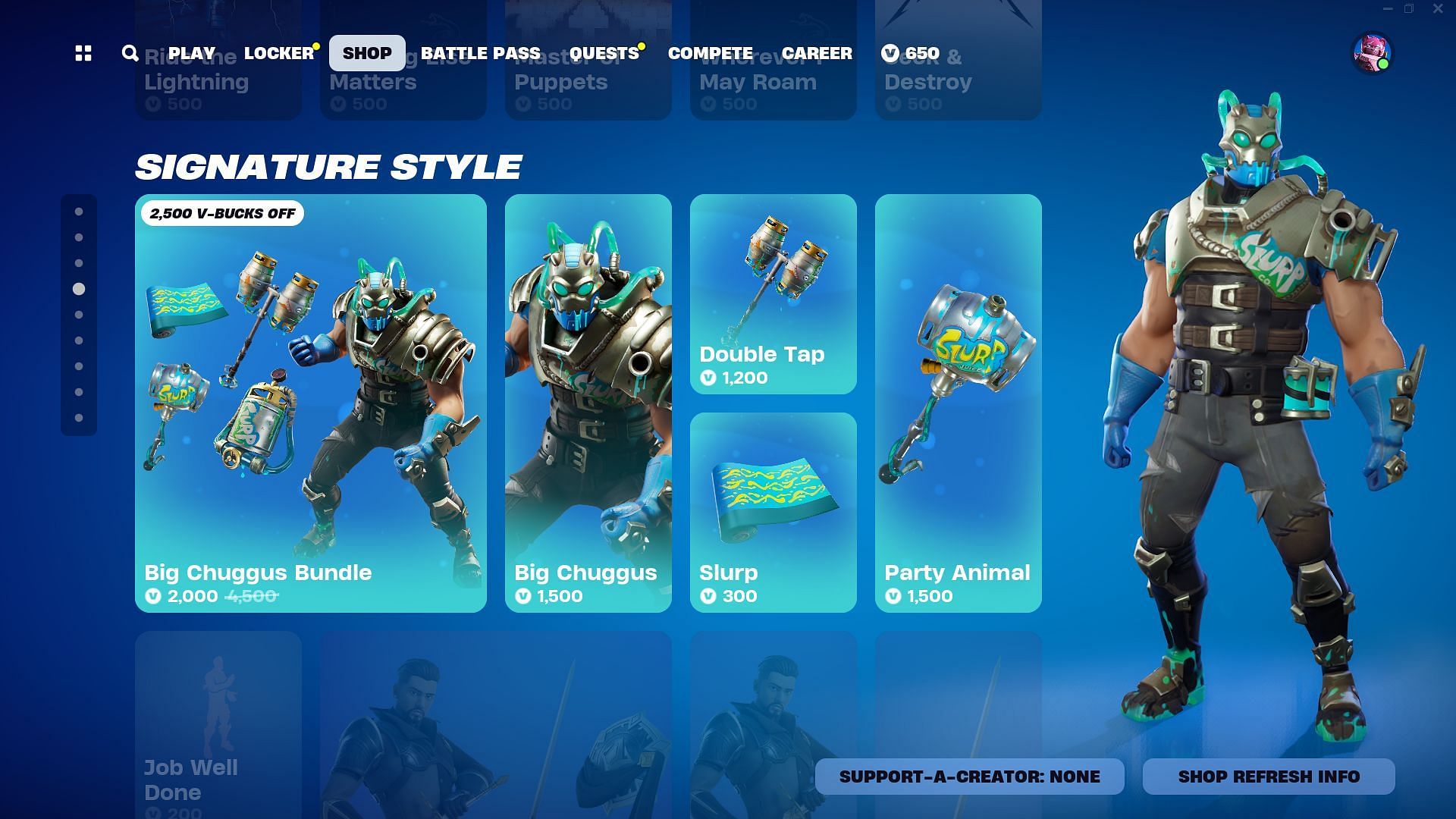 You can now purchase the Big Chuggus skin in Fortnite (Image via Epic Games)