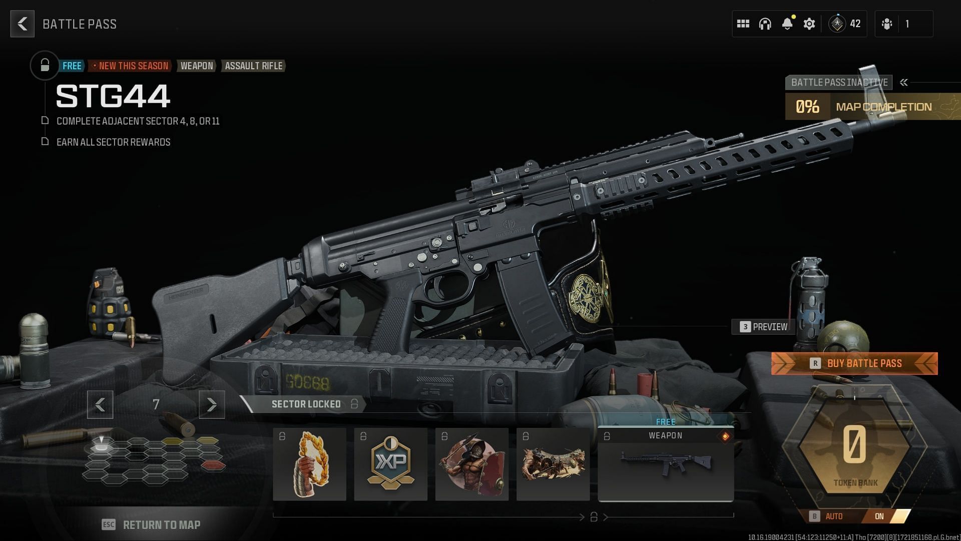 Unlocking criteria of STG 44 AR in Warzone Season 5 (Image via Activision)