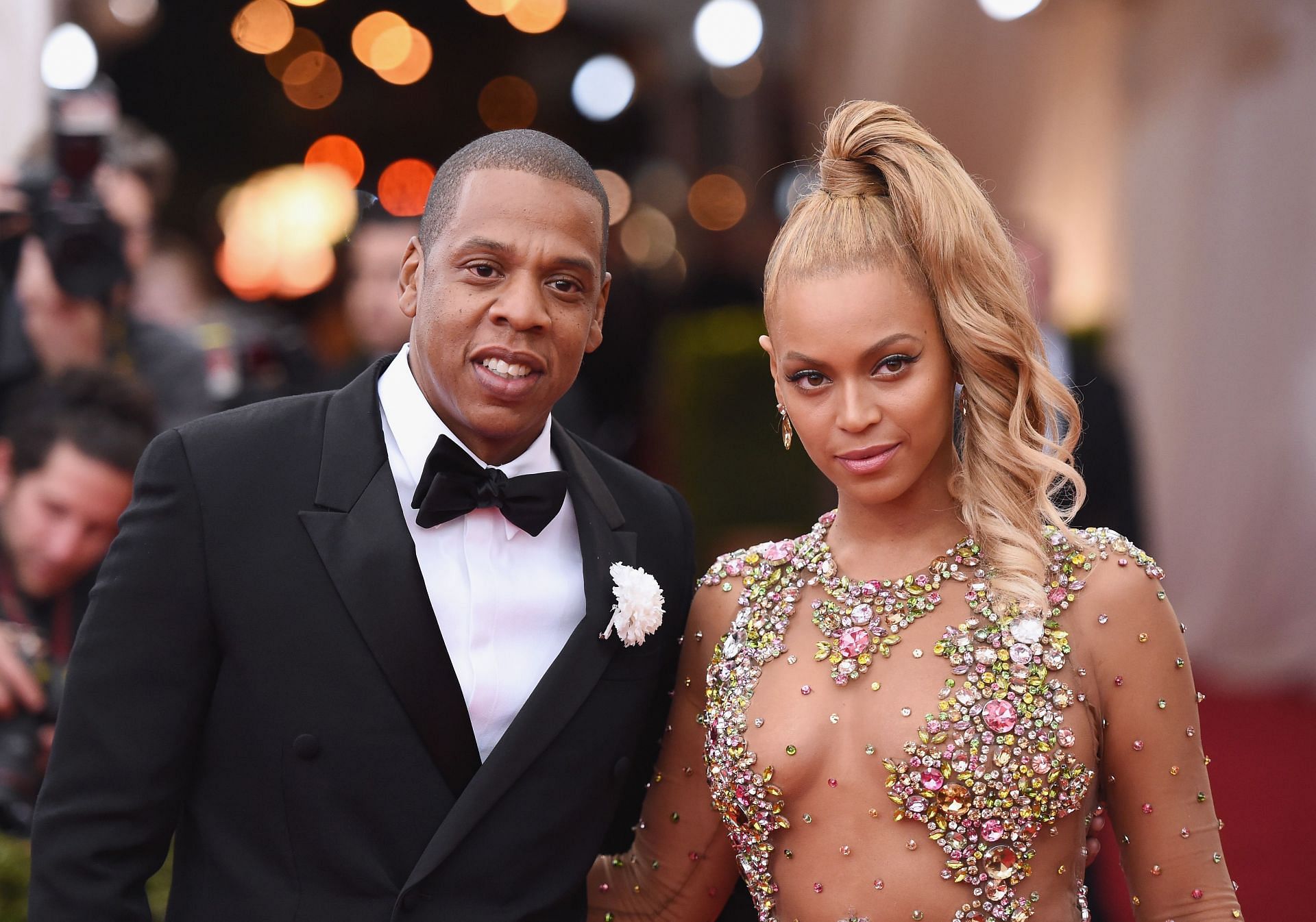 Beyonc&eacute; and Jay-Z (Photo by Mike Coppola/Getty Images)