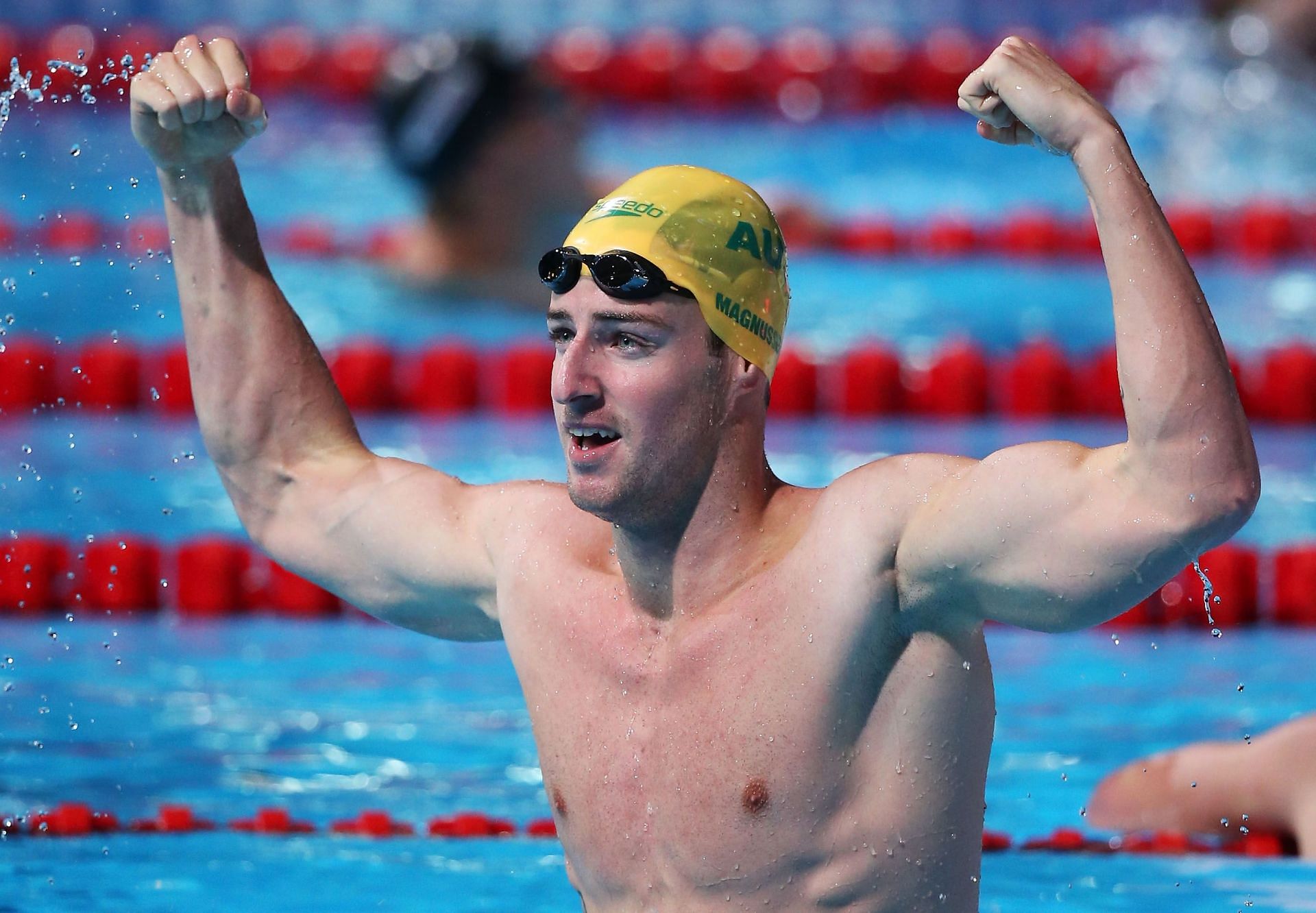 James Magnussen after winning a race [Image Source: Getty]