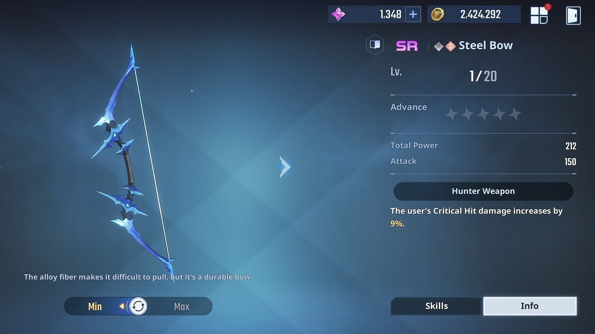 Steel Bow is one of the best weapons for Beom Shik. (Image via Netmarble)