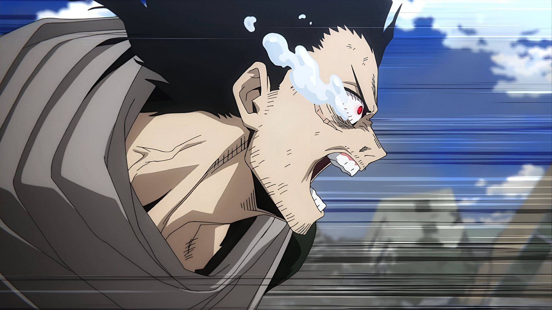 Aizawa refusng to die bevasue he still has so much to teach his students (Image via Bones)