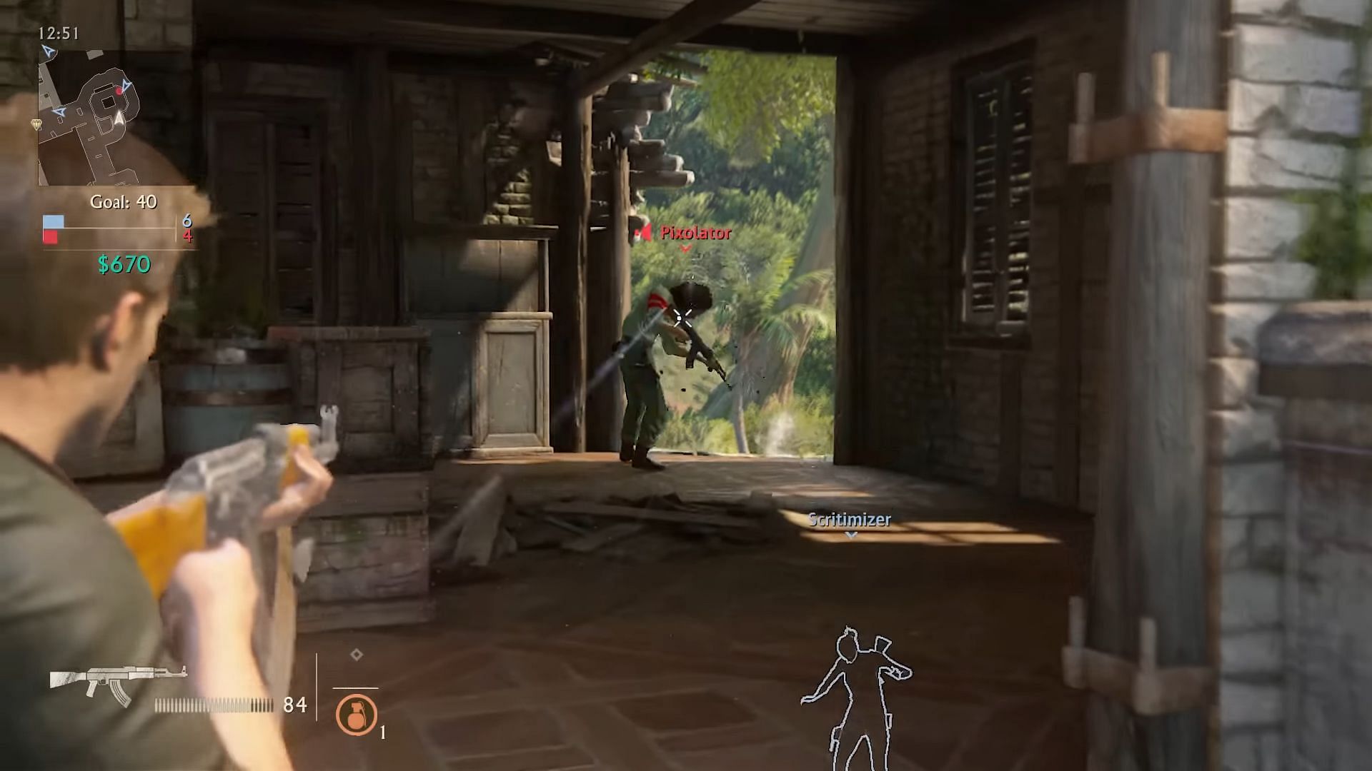 Uncharted 4 multiplayer is slowly dying (Image via Naughty Dog, Direct-Feed Games/YouTube)