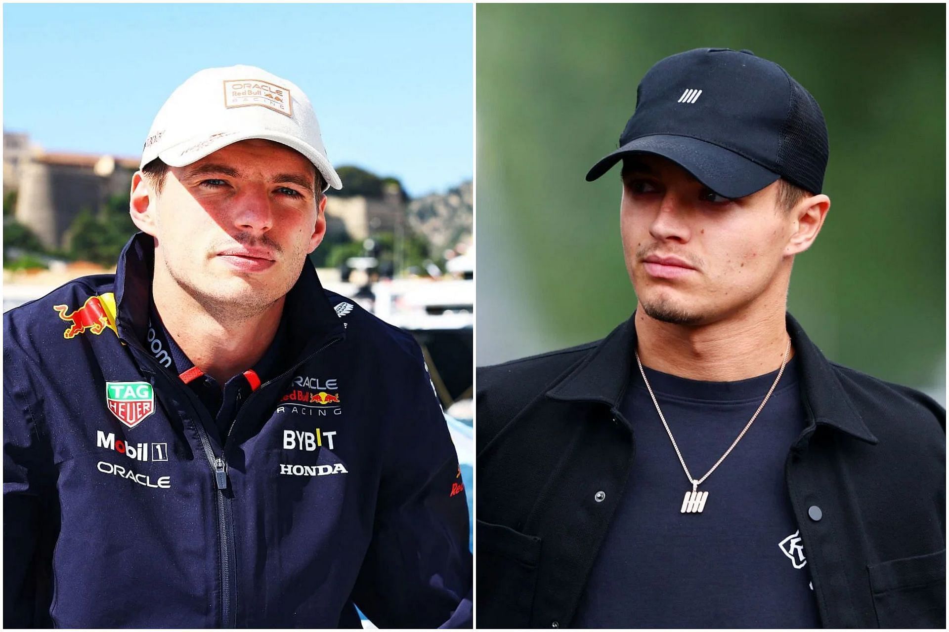 Max Verstappen (L) and Lando Norris (R) (Collage via Sportskeeda)