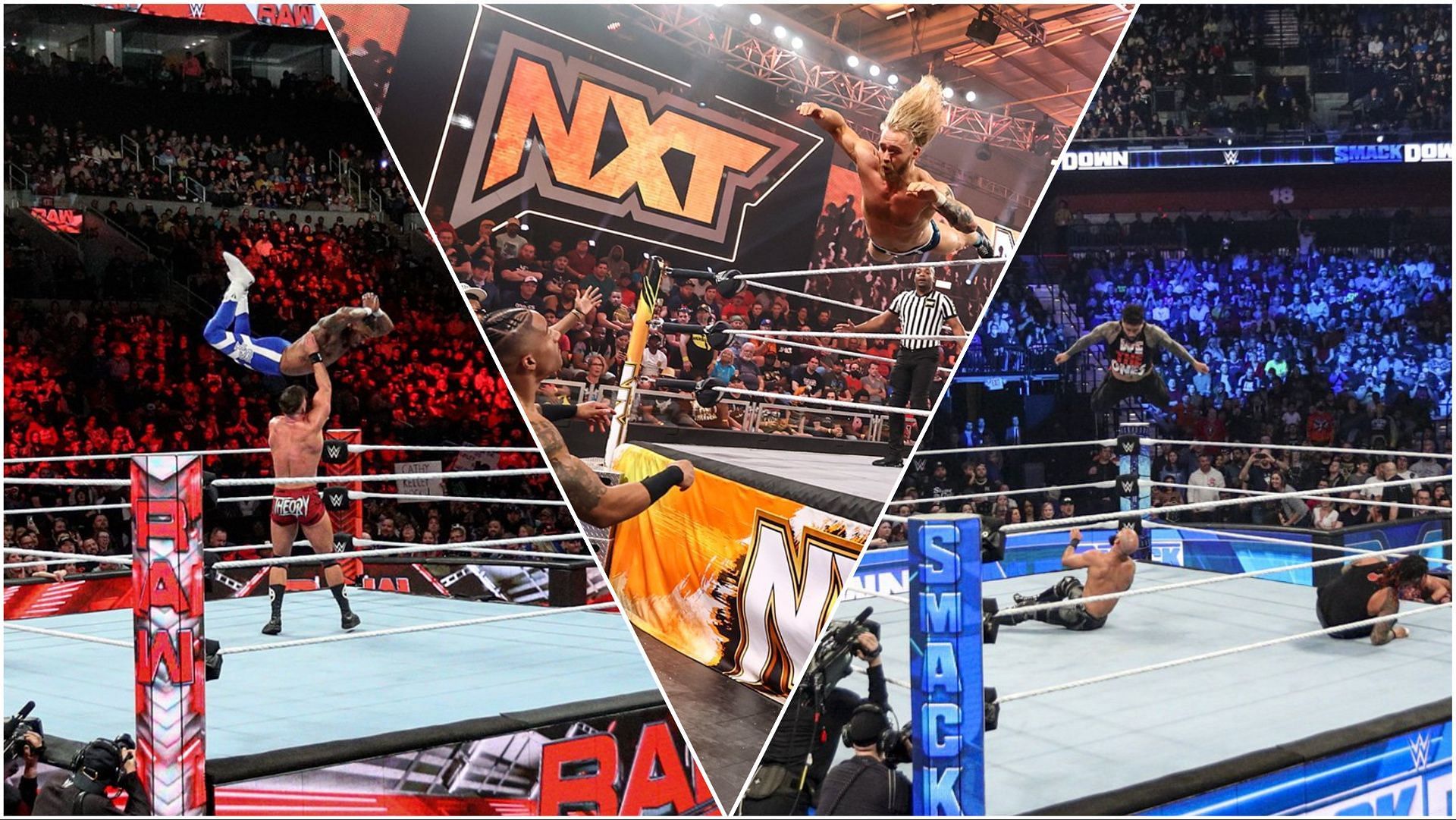 A look at the WWE sets for RAW, NXT, SmackDown