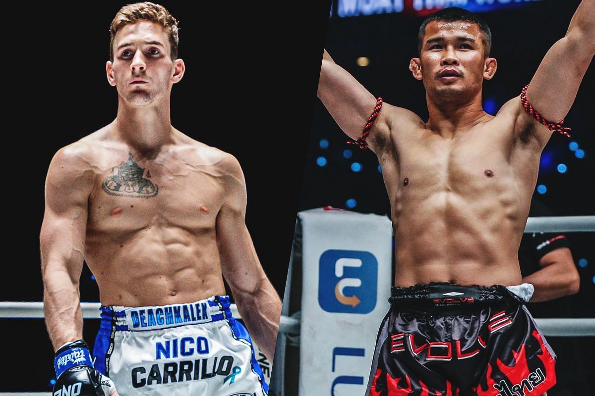 Nico Carrillo (L) and Nong-O (R) | Image by ONE Championship