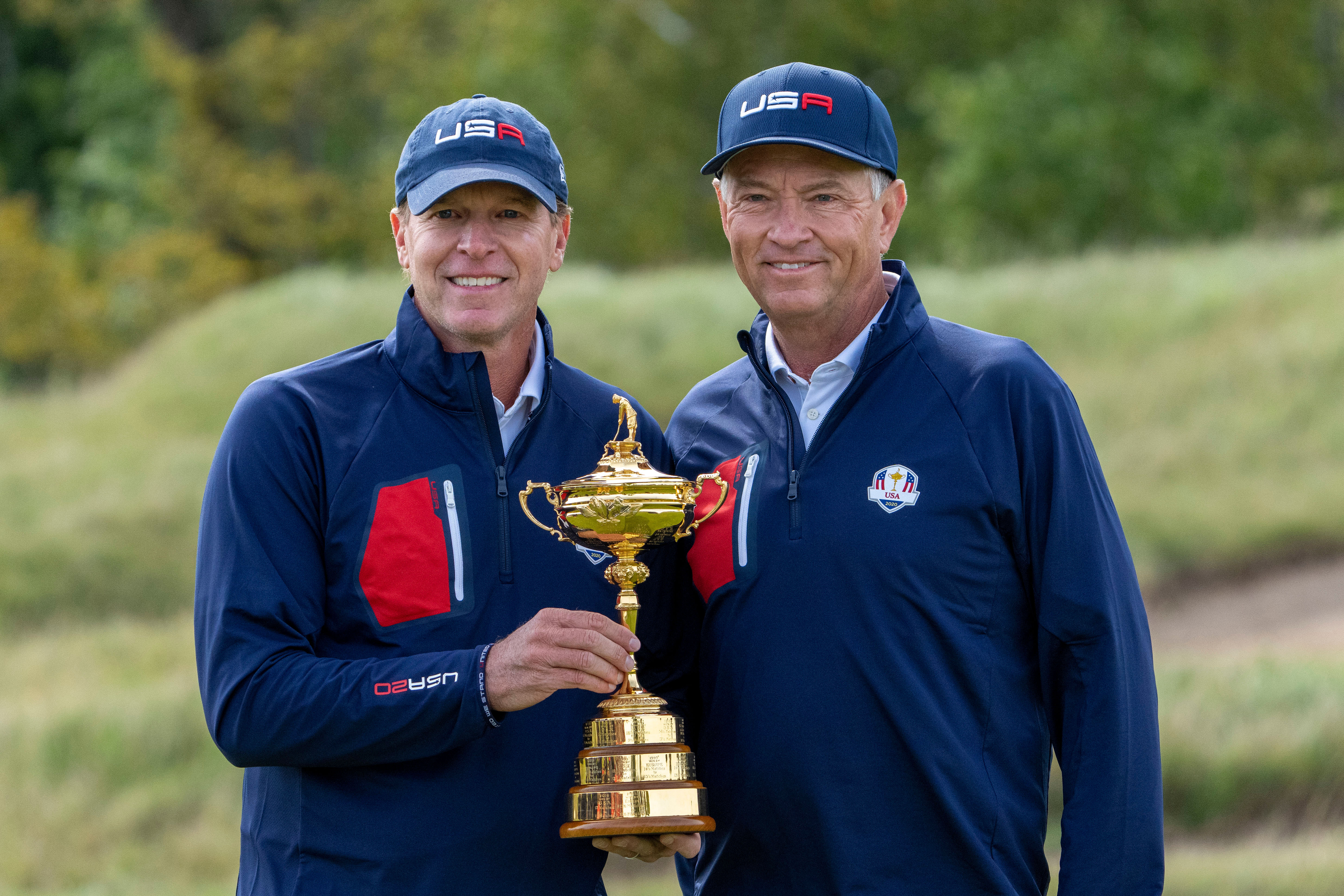 Davis Love and Steve Stricker at the Ryder Cup - Image via Imagn