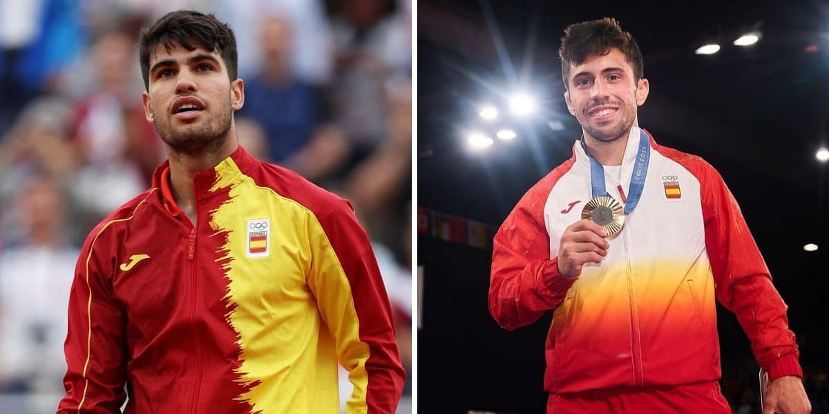 Carlos Alcaraz (L) and Francisco Garrigos (R) (Image source: left/GETTY, right/INSTAGRAM)