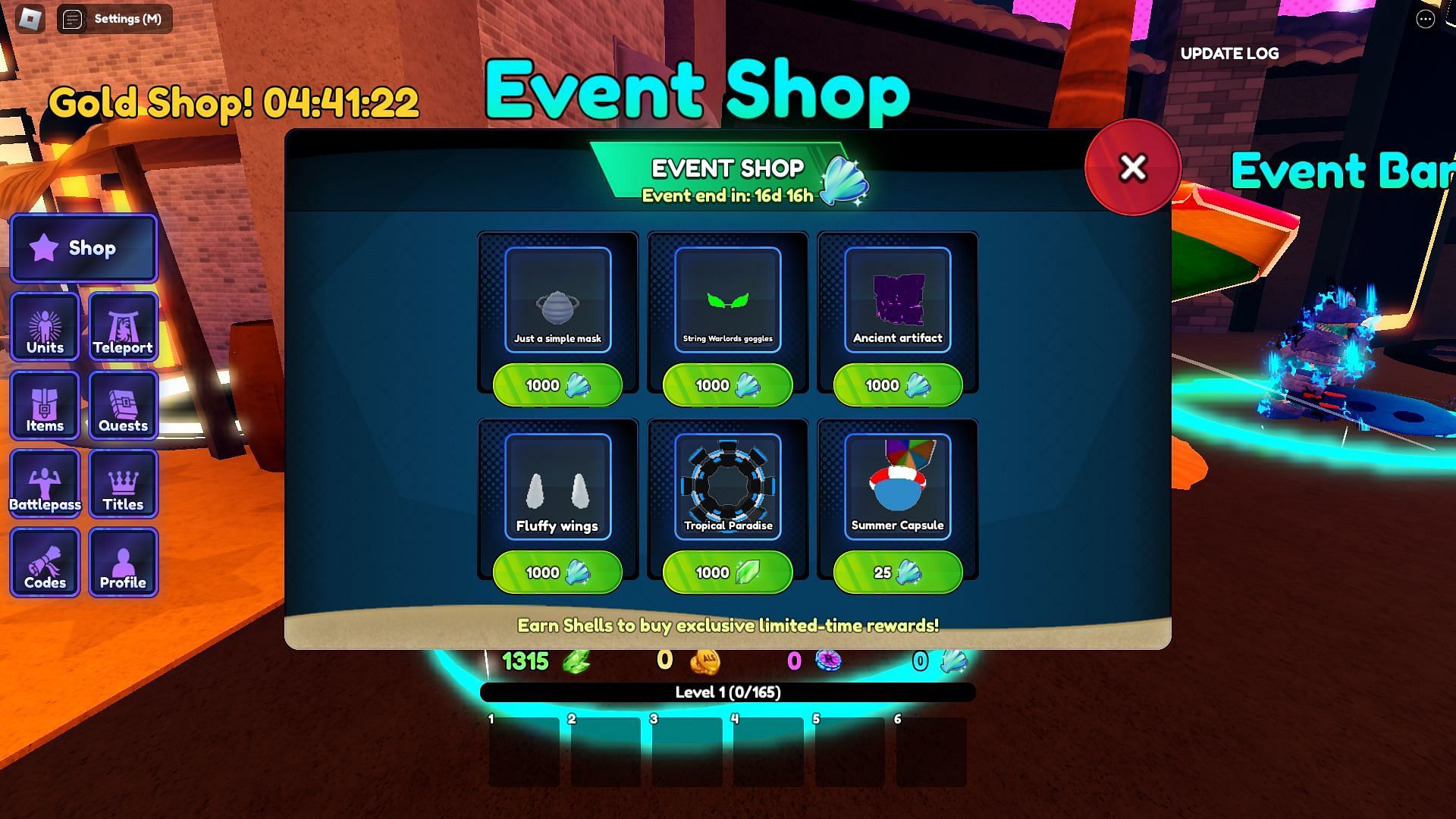 Tropical Portal can be purchased from the Event Shop (Image via Roblox)