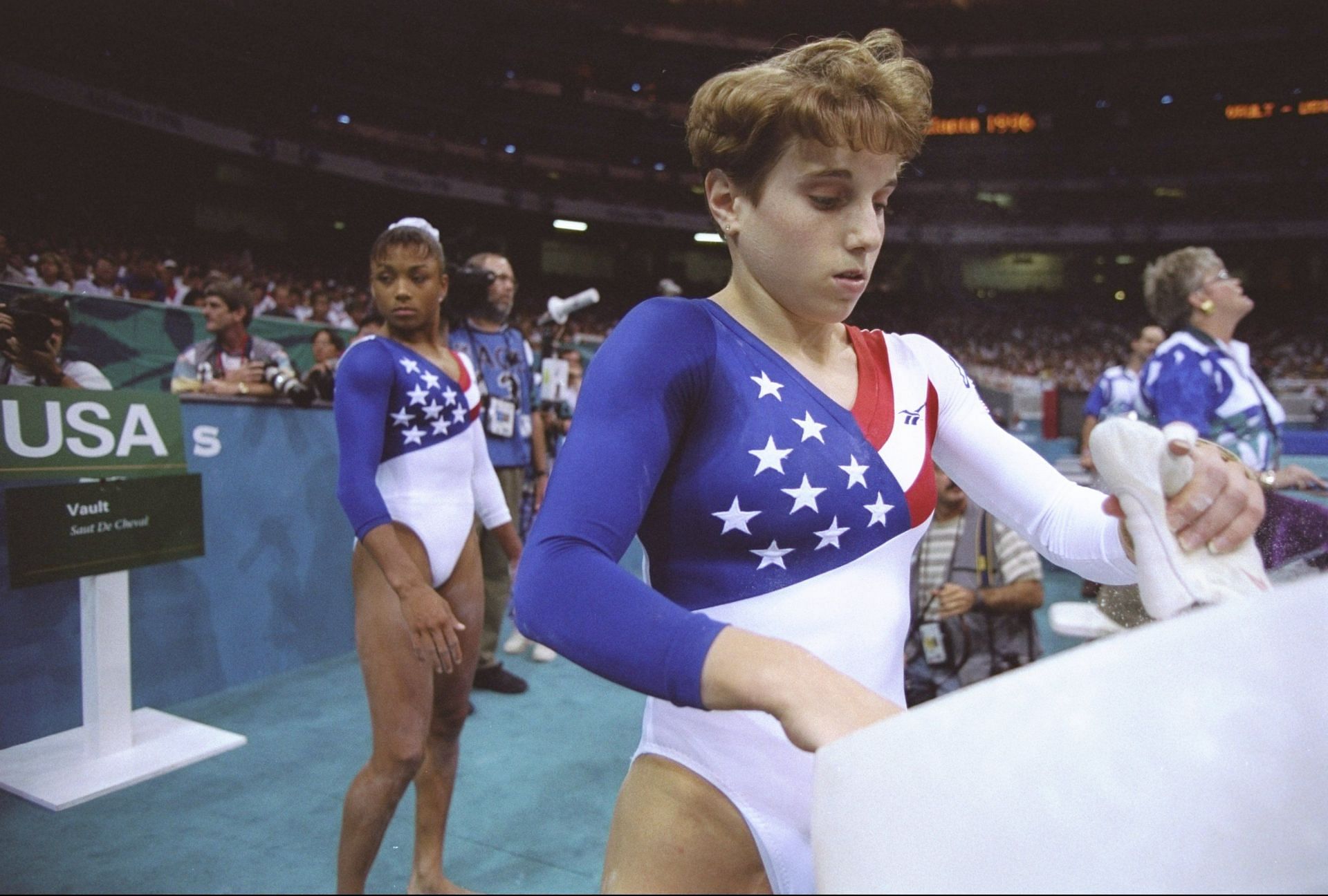 Kerri Strug will always be remembered for that second vault attempt in 1996 (IMAGE: GETTY)